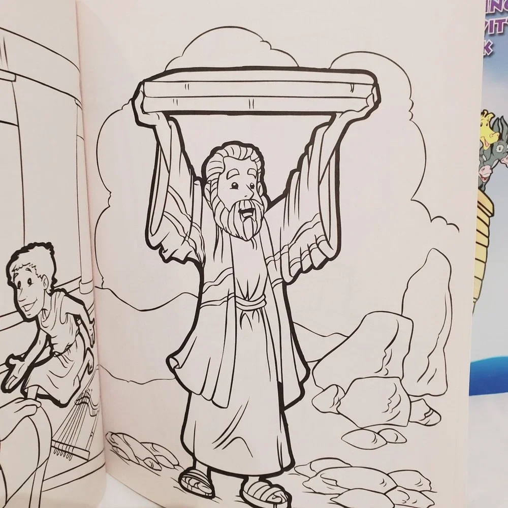 Set of 3 Bible Jumbo Coloring and Activity Books Bendon Unused‎